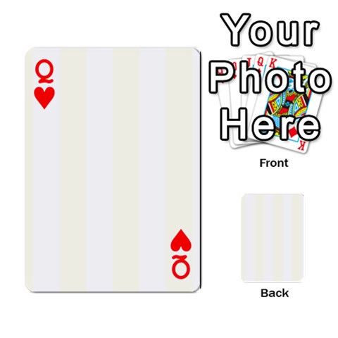 Queen Vertical Stripes Front - HeartQ