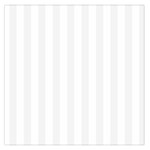 Vertical Stripes - White and White Smoke Large Satin Scarf (Square)