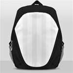 Vertical Stripes - White and White Smoke Backpack Bag