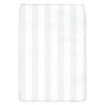 Vertical Stripes - White and White Smoke Removable Flap Cover (S)