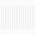 Vertical Stripes - White and White Smoke Collage 12  x 18 