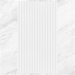 Vertical Stripes - White and White Smoke Canvas 40  x 72 