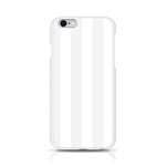 Vertical Stripes - White and White Smoke Apple iPhone 6/6S Silicone Case (Transparent)