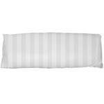 Vertical Stripes - White and White Smoke Body Pillow Case (Dakimakura) (One Side)
