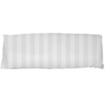 Vertical Stripes - White and White Smoke Body Pillow Case Dakimakura (Two Sides)