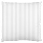 Vertical Stripes - White and White Smoke Large Cushion Case (One Side)