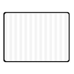 Vertical Stripes - White and White Smoke Fleece Blanket (Small) (One Side)