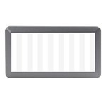 Vertical Stripes - White and White Smoke Memory Card Reader (Mini)