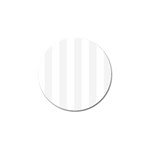 Vertical Stripes - White and White Smoke Golf Ball Marker