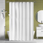 Vertical Stripes - White and White Smoke Shower Curtain 48  x 72  (Small)
