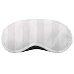 Vertical Stripes - White and White Smoke Sleeping Mask
