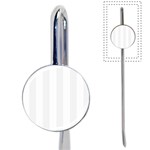 Vertical Stripes - White and White Smoke Book Mark
