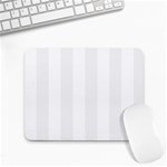 Vertical Stripes - White and White Smoke Small Mousepad