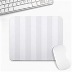 Vertical Stripes - White and White Smoke Large Mousepad