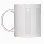 Vertical Stripes - White and White Smoke White Mug