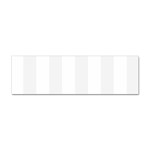Vertical Stripes - White and White Smoke Sticker Bumper (10 pack)