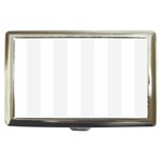 Vertical Stripes - White and White Smoke Cigarette Money Case