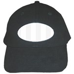 Vertical Stripes - White and White Smoke Black Cap