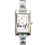Image Rectangle Italian Charm Watch
