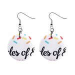 Image 1  Button Earrings
