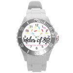 Image Round Plastic Sport Watch (L)
