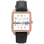Image Rose Gold Leather Watch 