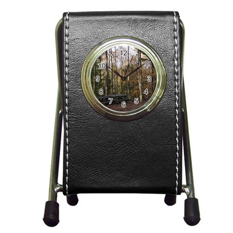 Pa Grand Canyon East Rim Trees 8 Pen Holder Desk Clock from ArtsNow.com Front