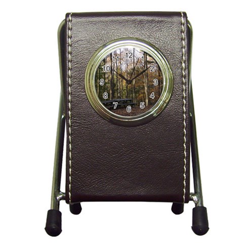 Pa Grand Canyon East Rim Trees 8 Pen Holder Desk Clock from ArtsNow.com Front