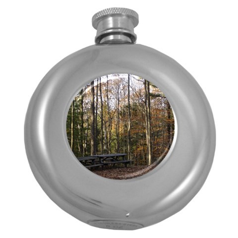 Pa Grand Canyon East Rim Trees 8 Hip Flask (5 oz) from ArtsNow.com Front