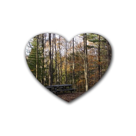 Pa Grand Canyon East Rim Trees 8 Rubber Coaster (Heart) from ArtsNow.com Front