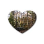 Pa Grand Canyon East Rim Trees 8 Rubber Coaster (Heart)
