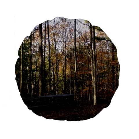 Pa Grand Canyon East Rim Trees 8 Standard 15  Premium Flano Round Cushion  from ArtsNow.com Front