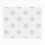 Polka Dots - Pastel Pink on White Small Glasses Cloth (2 Sides)