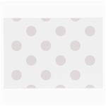 Polka Dots - Pastel Pink on White Large Glasses Cloth (2 Sides)