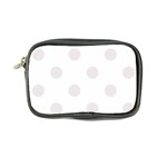 Polka Dots - Pastel Pink on White Coin Purse