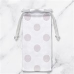 Polka Dots - Pastel Pink on White Jewelry Bag