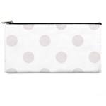 Polka Dots - Pastel Pink on White Pencil Case