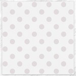 Polka Dots - Pastel Pink on White Canvas 12  x 12 