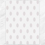 Polka Dots - Pastel Pink on White Canvas 12  x 16 