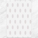 Polka Dots - Pastel Pink on White Canvas 12  x 18 