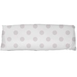 Polka Dots - Pastel Pink on White Body Pillow Case (Dakimakura) (One Side)