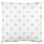 Polka Dots - Pastel Pink on White Standard Flano Cushion Case (Two Sides)