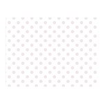 Polka Dots - Pastel Pink on White Double Sided Flano Blanket (Mini)