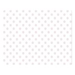 Polka Dots - Pastel Pink on White Double Sided Flano Blanket (Large)