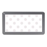 Polka Dots - Pastel Pink on White Memory Card Reader (Mini)
