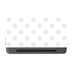 Polka Dots - Pastel Pink on White Memory Card Reader with CF