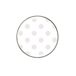 Polka Dots - Pastel Pink on White Hat Clip Ball Marker (4 pack)