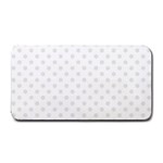 Polka Dots - Pastel Pink on White Medium Bar Mat