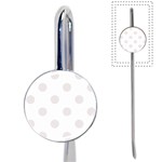 Polka Dots - Pastel Pink on White Book Mark