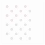 Polka Dots - Pastel Pink on White Small Garden Flag (Two Sides)